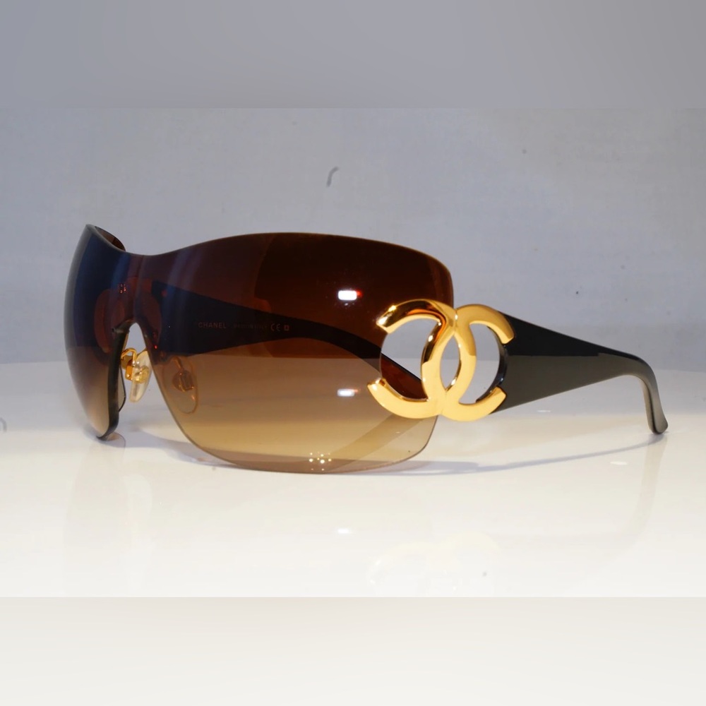 Chanel Vintage Tortoiseshell Gold CC Women’s Sunglasses Great Condition RARE